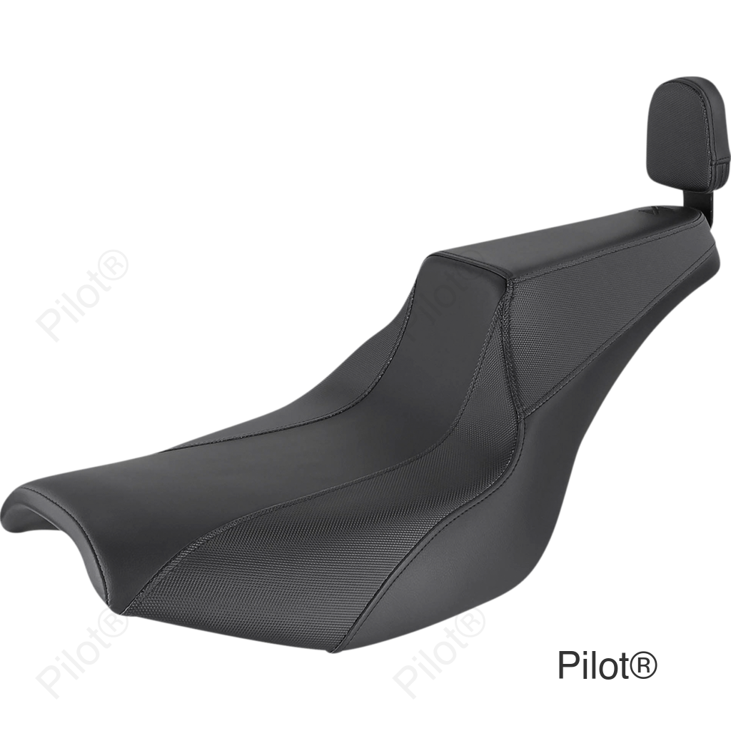 Seat - Signature Series - With Passenger Backrest Pad - Gripper - Black