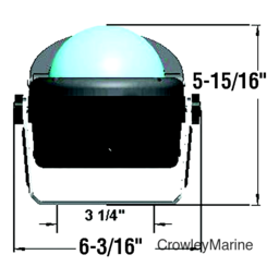 COMPASS HELMSMAN BRKT OPEN BLK
