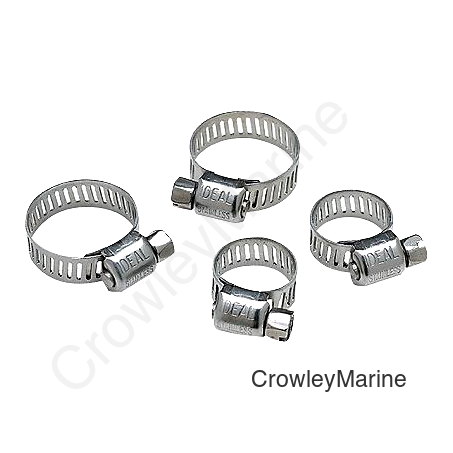 Seachoice Stainless Steel Hose Clamp Set (Includes 2 each of 1/2-29/32" and 11/16-1-1/4")