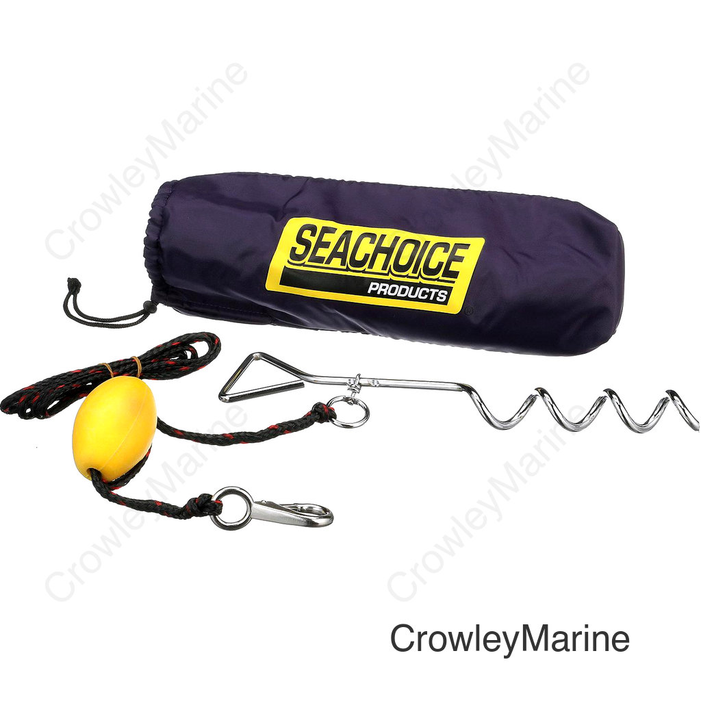 Seachoice PWC Screw Anchor System, 10 Ft. Anchor Line, Float, Clip & Storage Bag