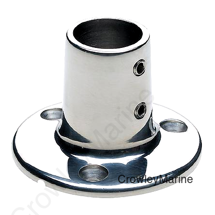Seachoice Round Base Rail Fitting For 7/8" OD Tubing