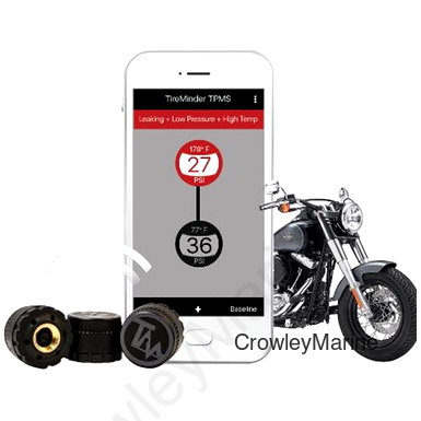 TireMinder, Motorcycle, Bluetooth, 3 Transmitter, 80psi (333145)