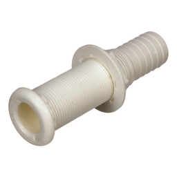 Seachoice Extra Long Thru-Hull Fitting w/ Broad Flange For 1-1/8 In. ID Hose, 3 In. Long Thread thumbnail-1