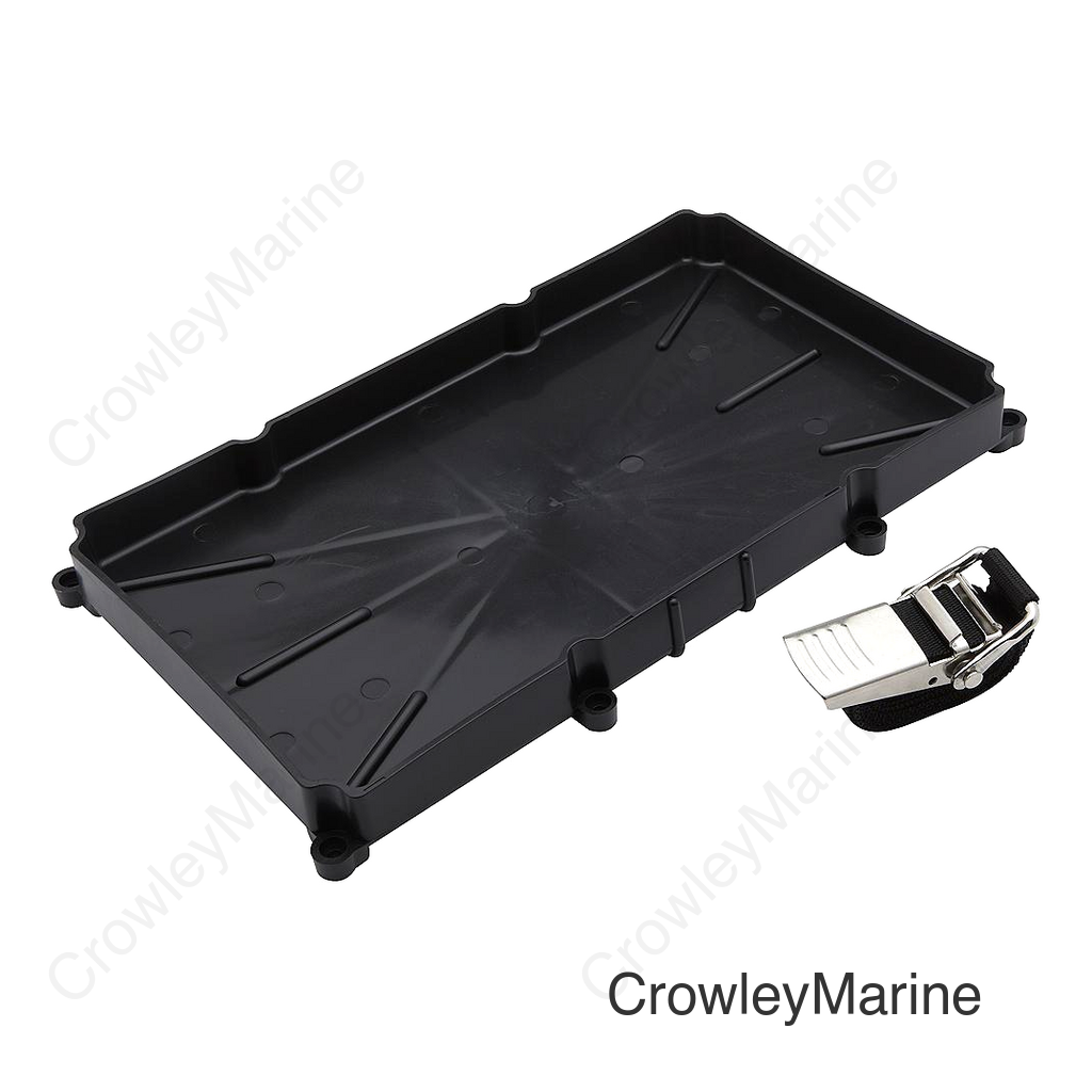 Seachoice Battery Tray With Stainless Steel Buck, Group 27