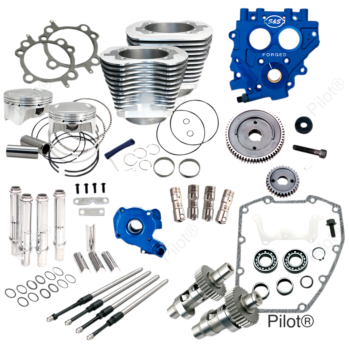 100" Power Package Performance Kit - Gear Drive - Silver