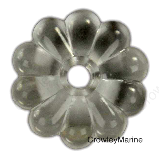 JR Products Plastic Rosettes, Clear, 14/pk