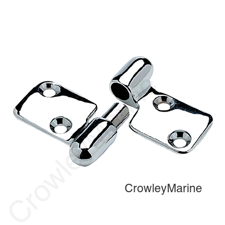Seachoice Take-Apart Motor Box Hinge, Chrome Plated