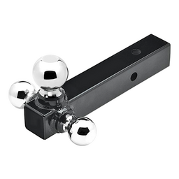 Seachoice Tri Ball Mount Solid Shank Trailer Hitch, 2 in., Chrome thumbnail-4