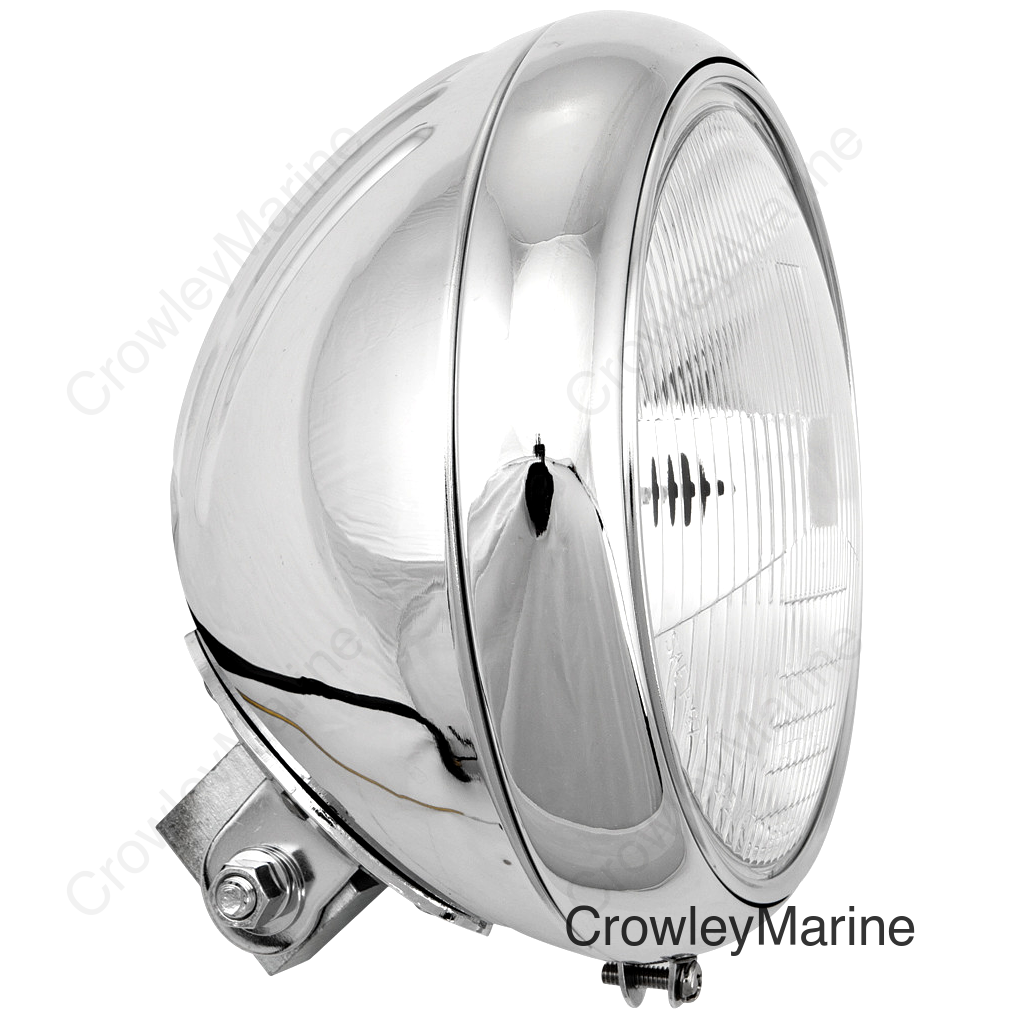 7" HEADLIGHT GROOVED 60/55W CHROME
