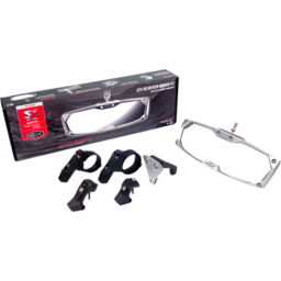 Mirror - Halo R - Rear View - Rectangle - Silver - 2" thumbnail-6