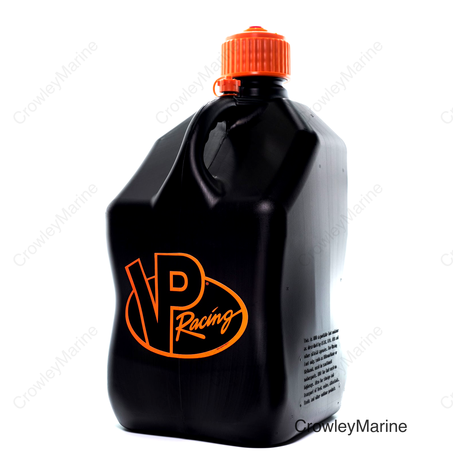 MOTORSPORTS CONTAINER V-TWIN 5.5 GALLON BLACK/ORANGE