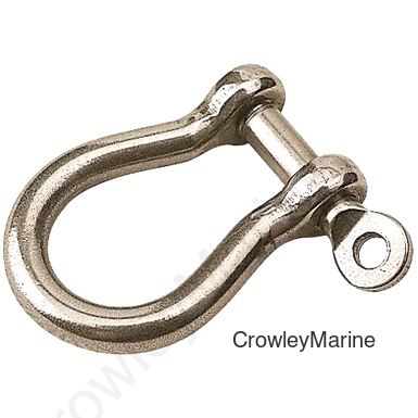 Stainless Steel CAPTIVE BOW SHACKLE 1/4" (147226-1)