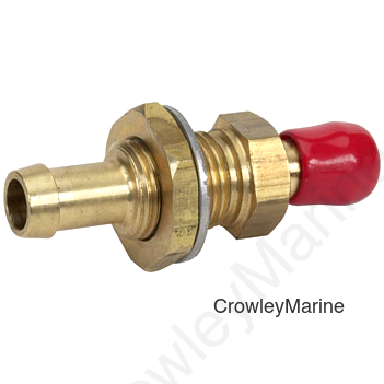 BRASS BULKHEAD FITTING 3/8"