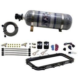 Nitrous Express Holley High Ram Plenum Nitrous Plate Kit w/12lb Bottle thumbnail-2