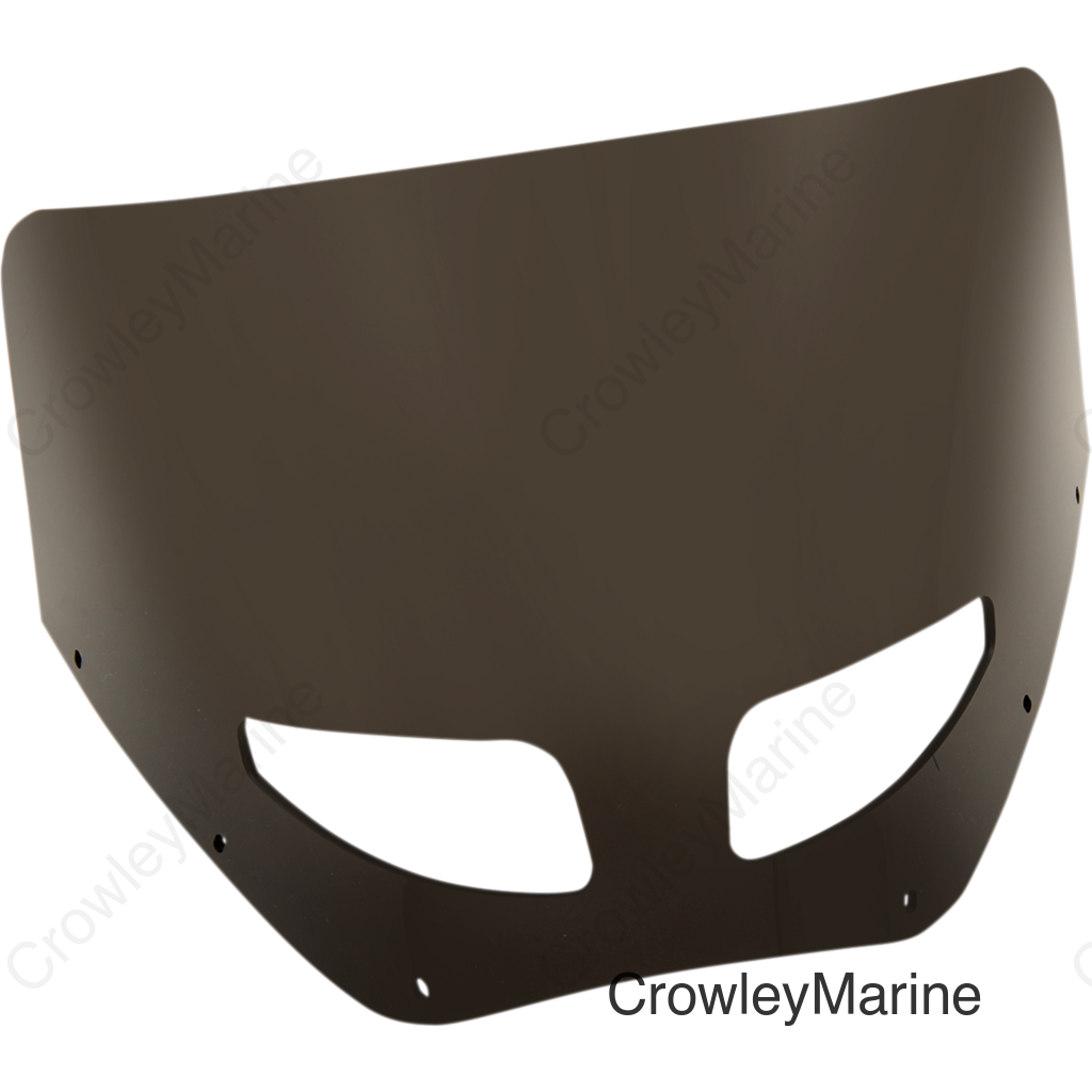 Road Warrior Windshield - Vented - Dark Black Smoke - 11"