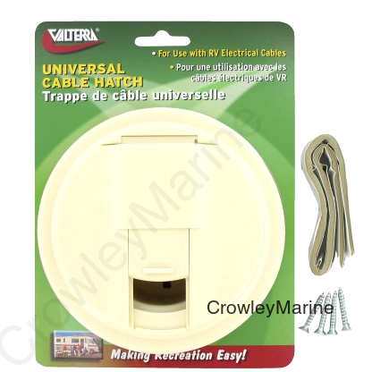 CABLE HATCH RND COL WH CD