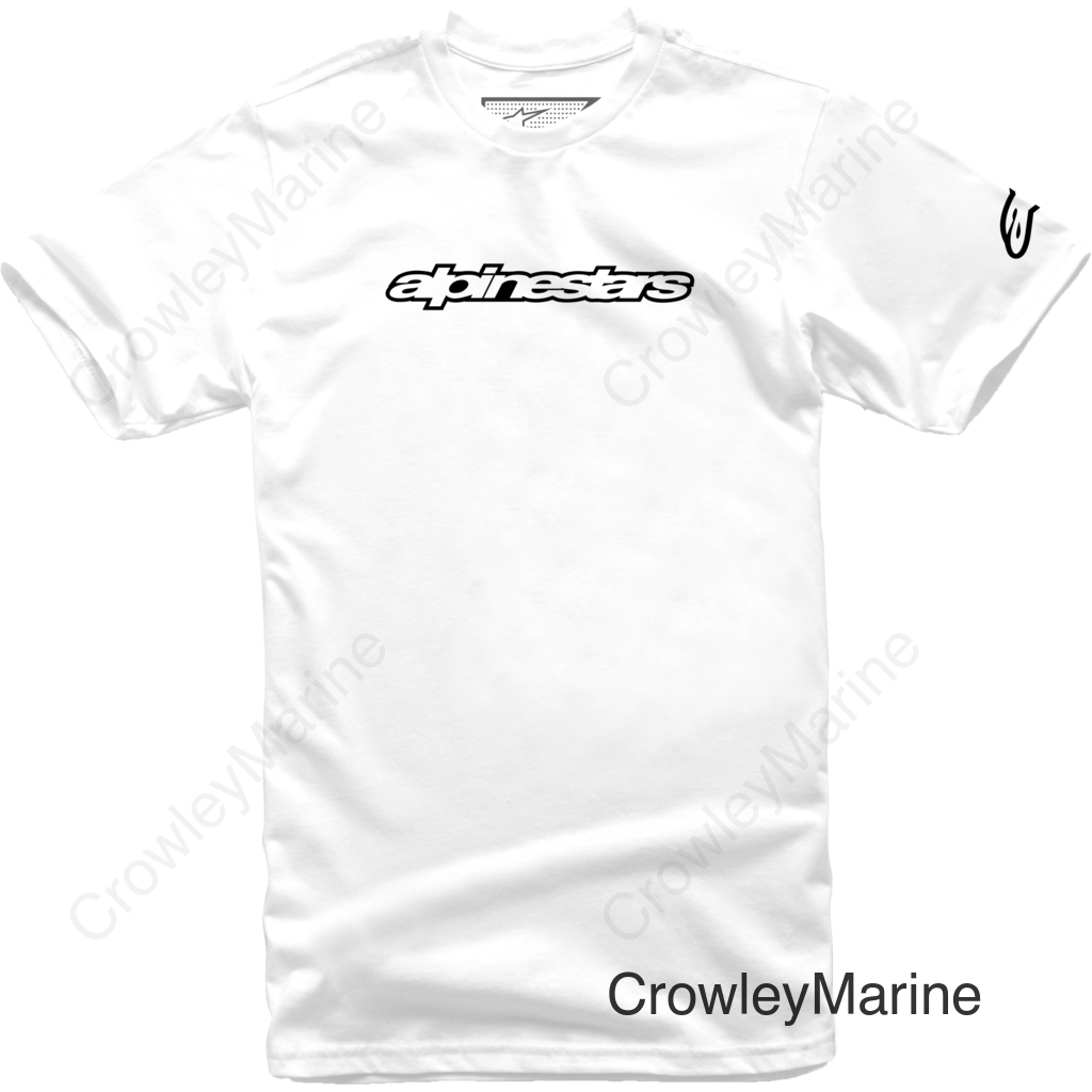 WORDMARK TEE WHITE/BLACK XL