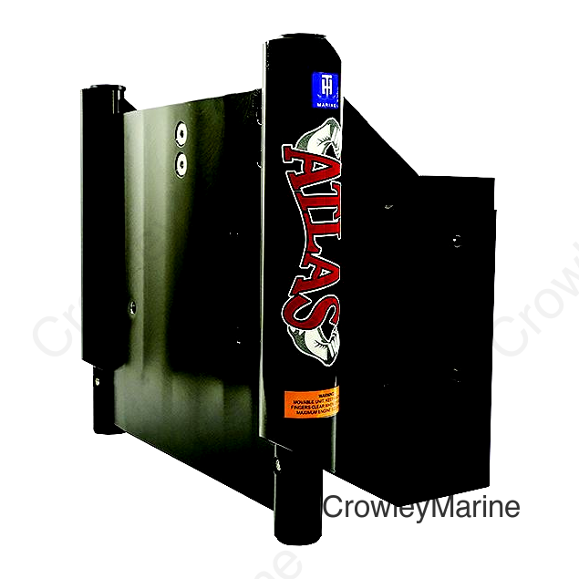 T-H Marine Atlas 12" Hydraulic Jack Plate For Outboards Up to 300HP, Black