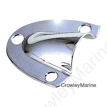Seachoice 16141 Stainless-Steel Clam Shell Vent - 1-21/32" x 1-3/4" x 7/16"