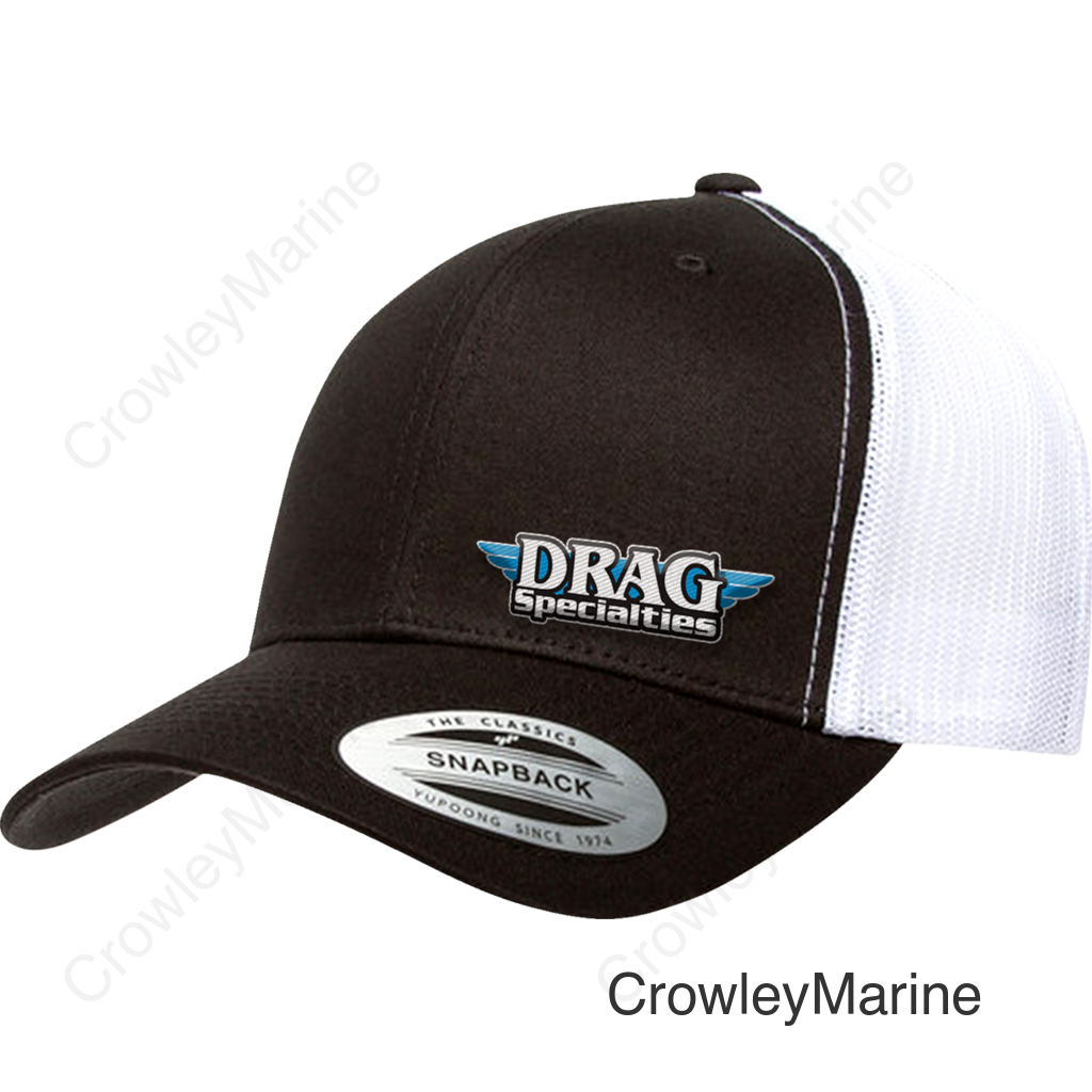 HAT DRAG MESH SNPBK BK/WH