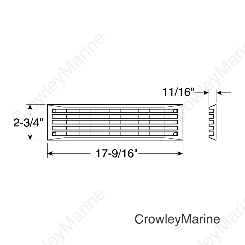 Louver Vent Venturi/White/Bulk