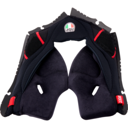 Pista GP RR Cheek Pads - Black/Red - XL thumbnail-2