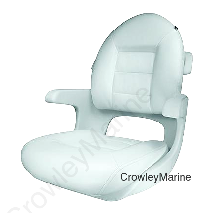 Tempress Elite Helm High Back Seat, White Shell, White/White Cushions
