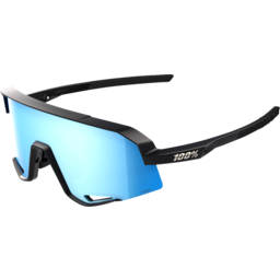 Slendale Sunglasses - Matte Black - HiPER Blue thumbnail-0