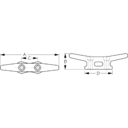 CLEAT OPEN BASE GALV 10" BULK thumbnail-1