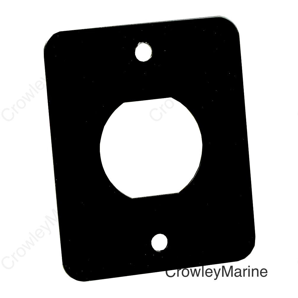 JR Products 15155 Single 12/USB Mounting Plate for RV Charging Ports
