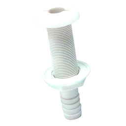 Seachoice Polypropylene Extra Long Thru-Hull Connector for 3/4 in. ID Hose, White Finish thumbnail-5