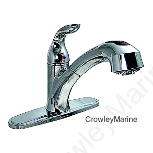 Valterra Phoenix 8" Hybrid RV Kitchen Faucet with Pullout Spout & 56" Hose