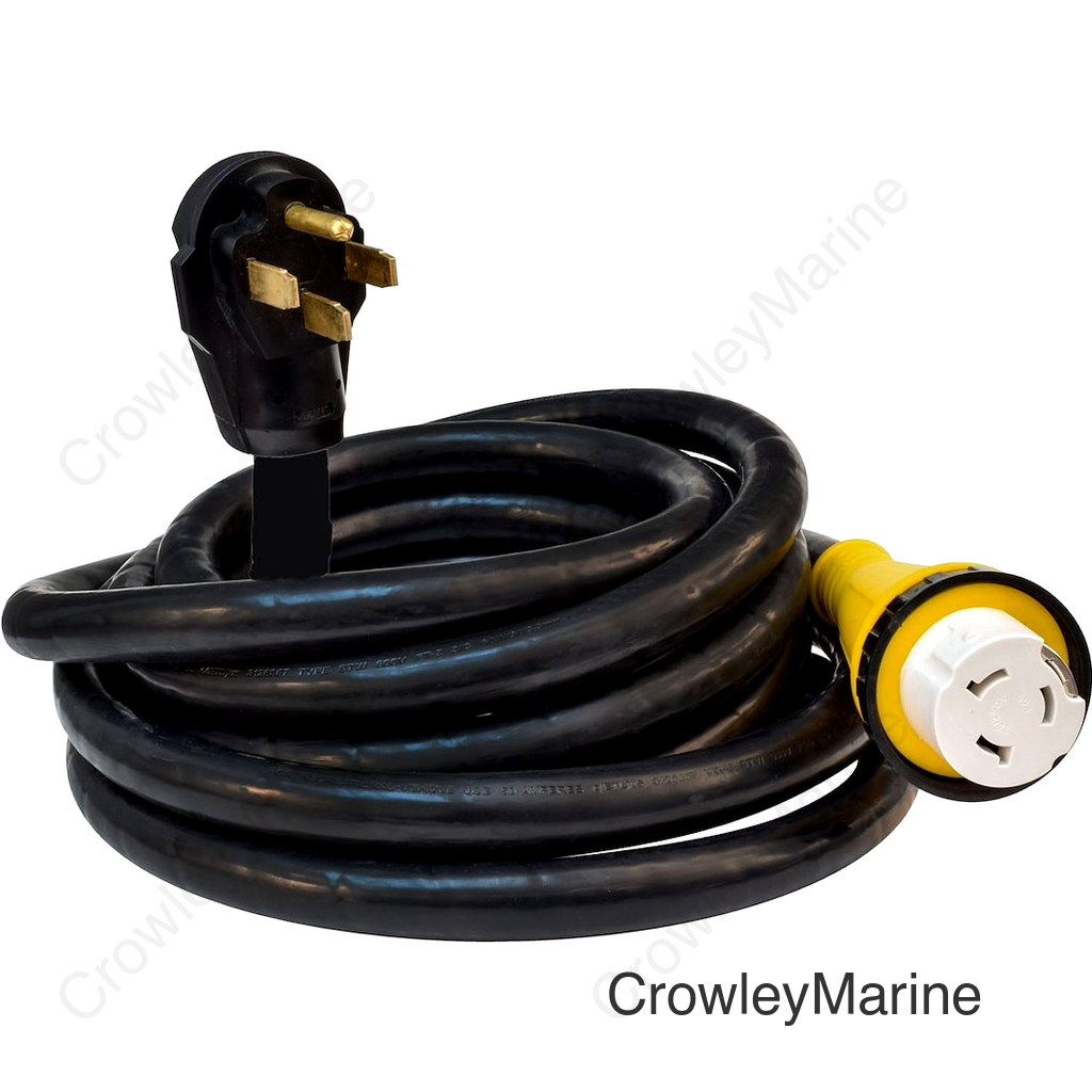 50A 25' DETACH CORD  BLACK  BULK