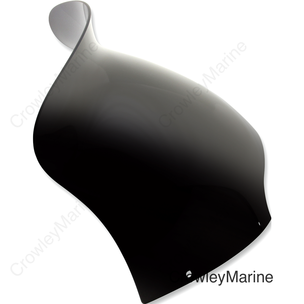 Spoiler Windshield - 8-1/2" - Dark Smoke - FLTR