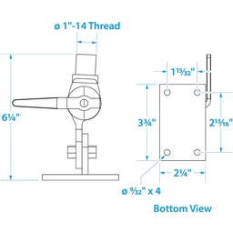 Seachoice Antenna Ratchet Mount Stainless Steel thumbnail-3