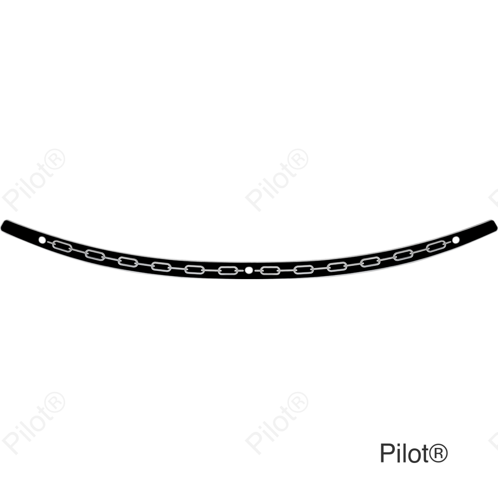 Windshield Trim - Black - Chain - '96-'13 FLH