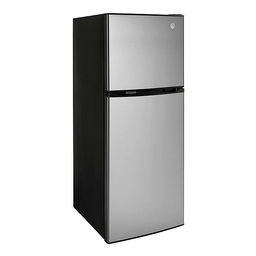 GE GPV10FSNSB 12V Top-Freezer Refrigerator, 9.8 cu. ft., Stainless thumbnail-0