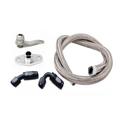 Torque Solution Subaru EJ -10AN Turbo Oil Return Line Kit thumbnail-1