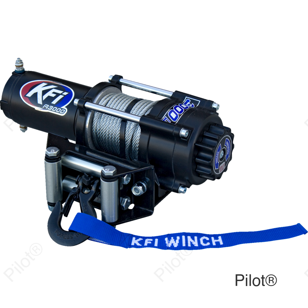 A3000 ATV Winch - 3000 lb - Steel Cable