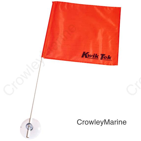 SKIER DOWN FLAG 3/4 SUCTION CUP MOUNT