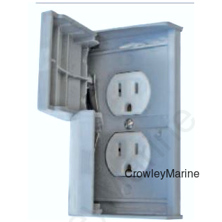 WEATHERPROOF RECPT W/CVR