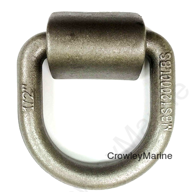 1/2"Tie Down D-Ring Weld on Assembly 2 1/2"ID 12K (404301)
