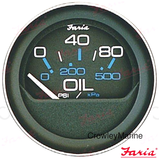 OIL PRESS GAUGE 80 PSI (FA13002)