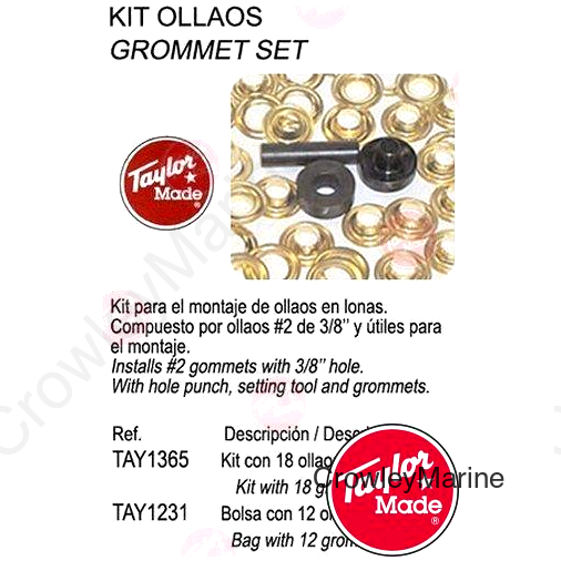 NO.2 BRASS GROMMET (12) (TAY1231)