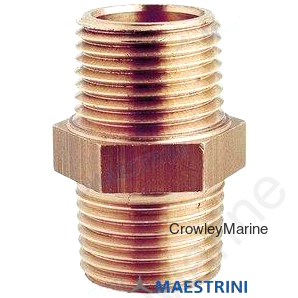 DBL SCREW NIPPLE BRZ 1 1/2" (GS30638)