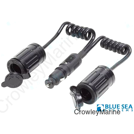 SGL 12V DC PLUG W DBL EXT (BS1013)