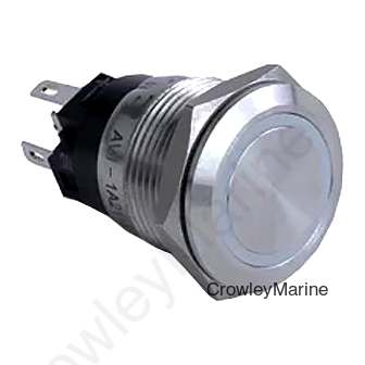 Sierra AV10030 Push-Button Switch, Off/(On), Non-Illuminating