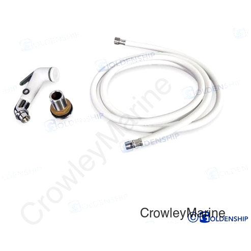 WHT ABS SHOWER W SHUT-OFF (GS20236)