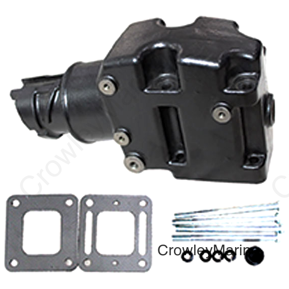 Elbow, Exhaust Center Riser V6 &V8