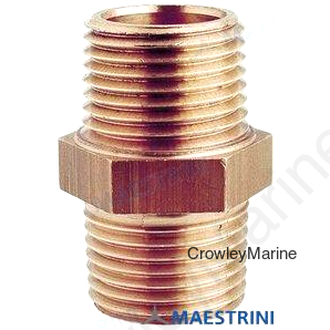 DBL SCREW NIPPLE BRZ 1" (GS30636)
